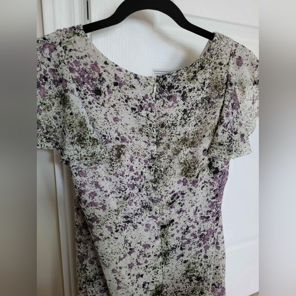 Kensie A-Line Ruffle Short Dress Colorful Lined XS Small - Picture 7 of 9